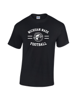 Michigan Made Advanced Athletics Football Curve - Basic Cotton T-Shirt