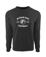 Michigan Made Advanced Athletics Football Curve - Crewneck Sweatshirt