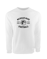 Michigan Made Advanced Athletics Football Curve - Crewneck Sweatshirt