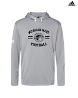 Michigan Made Advanced Athletics Football Curve - Adidas Men's Hooded Sweatshirt