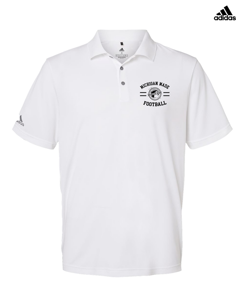 Michigan Made Advanced Athletics Football Curve - Adidas Men's Performance Polo