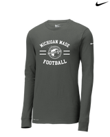 Michigan Made Advanced Athletics Football Curve - Nike Dri-Fit Poly Long Sleeve