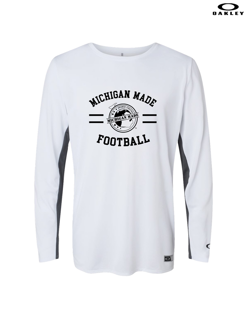 Michigan Made Advanced Athletics Football Curve - Oakley Hydrolix Long Sleeve