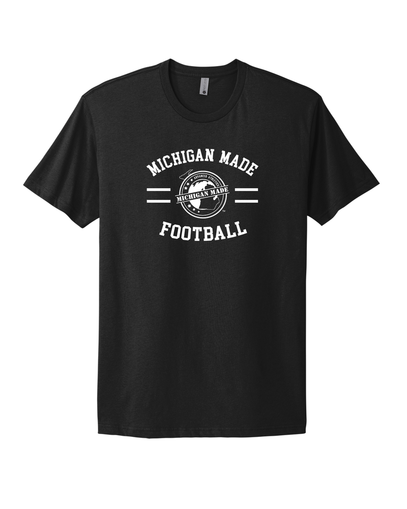 Michigan Made Advanced Athletics Football Curve - Select Cotton T-Shirt