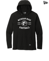 Michigan Made Advanced Athletics Football Curve - New Era Tri Blend Hoodie