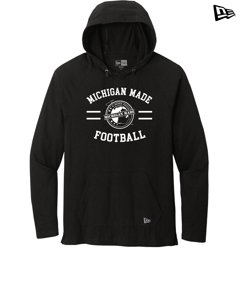 Michigan Made Advanced Athletics Football Curve - New Era Tri Blend Hoodie