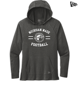 Michigan Made Advanced Athletics Football Curve - New Era Tri Blend Hoodie