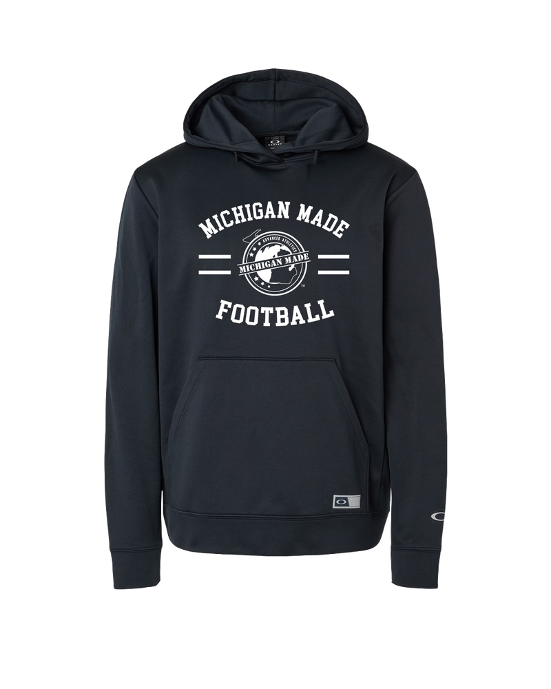 Michigan Made Advanced Athletics Football Curve - Oakley Hydrolix Hooded Sweatshirt