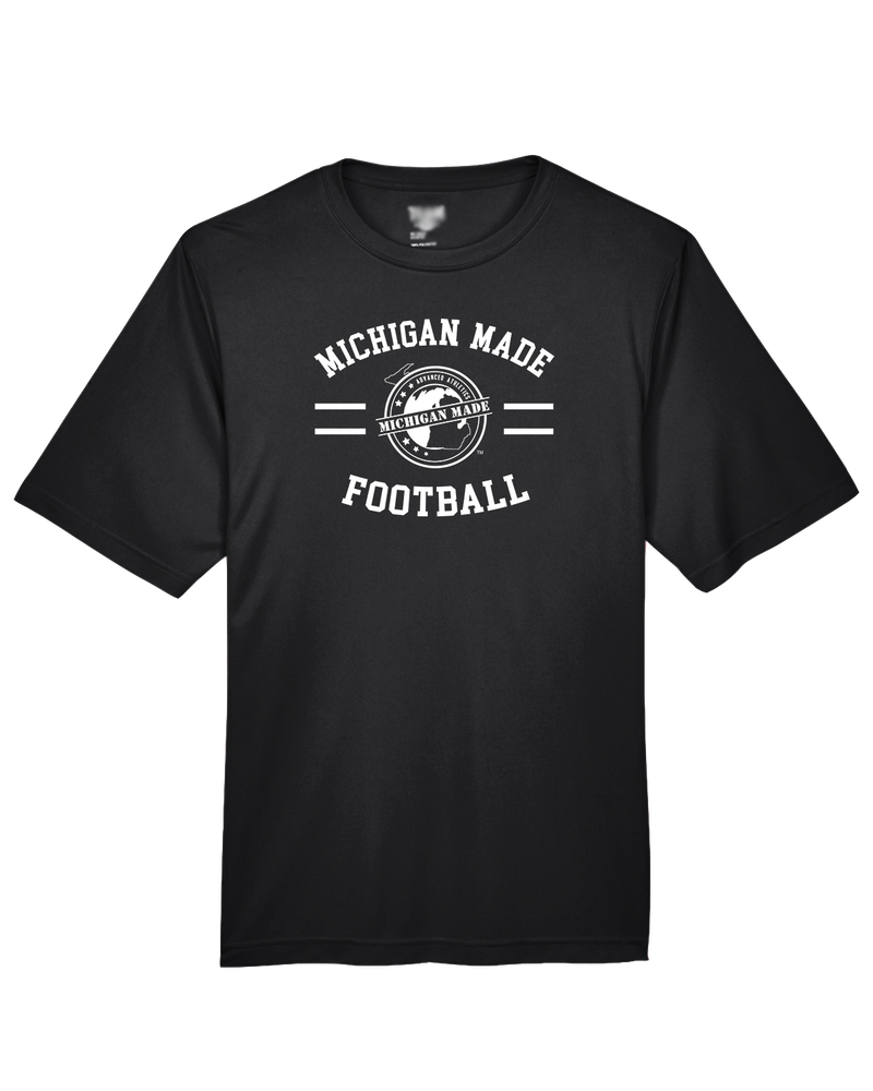 Michigan Made Advanced Athletics Football Curve - Performance T-Shirt