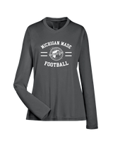 Michigan Made Advanced Athletics Football Curve - Womens Performance Long Sleeve