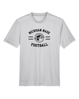 Michigan Made Advanced Athletics Football Curve - Youth Performance T-Shirt