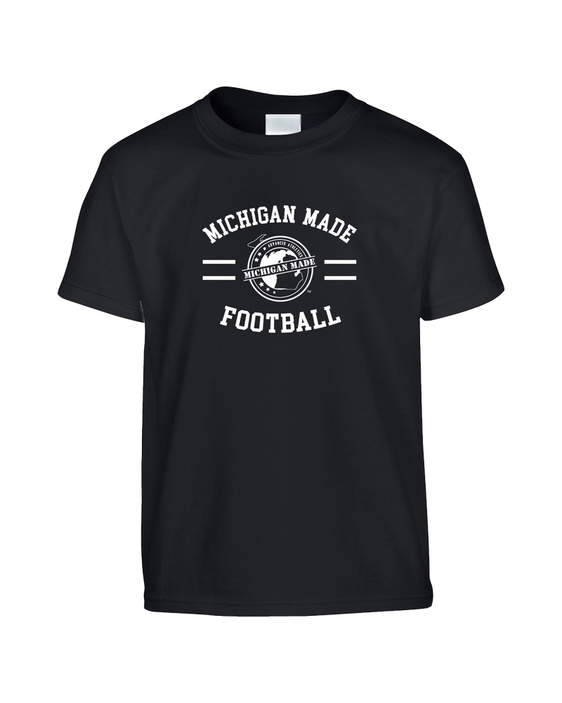 Michigan Made Advanced Athletics Football Curve - Youth T-Shirt