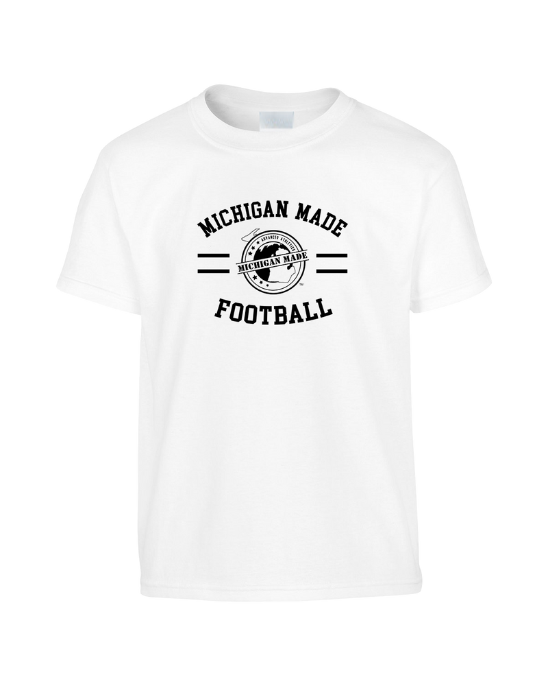 Michigan Made Advanced Athletics Football Curve - Youth T-Shirt