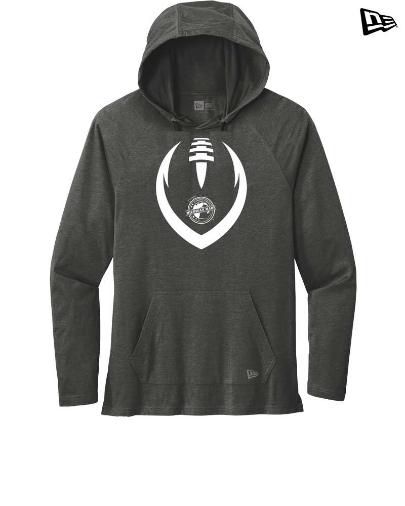 Michigan Made Advanced Athletics Full Football - New Era Tri Blend Hoodie