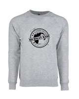 Michigan Made Advanced Athletics Football Logo - Crewneck Sweatshirt