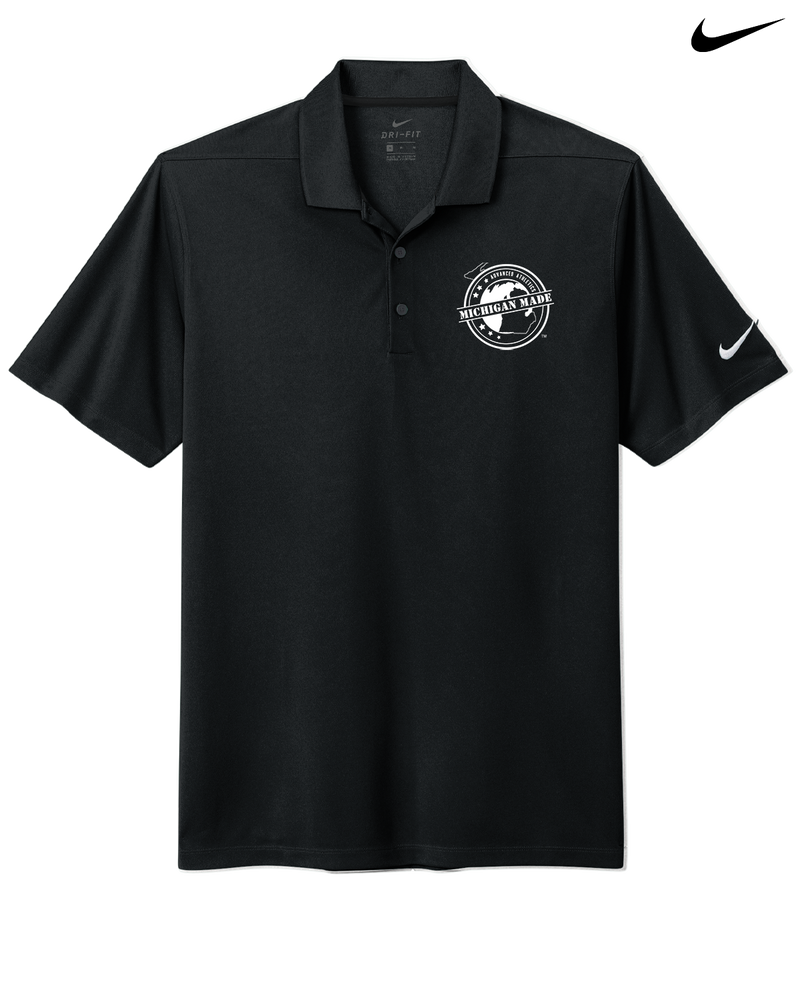 Michigan Made Advanced Athletics Football Logo - Nike Dri-Fit Polo