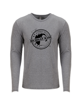 Michigan Made Advanced Athletics Football Logo - Tri Blend Long Sleeve