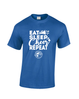 Michigan Made Advanced Athletics Cheer Eat Sleep Cheer - Basic Cotton T-Shirt