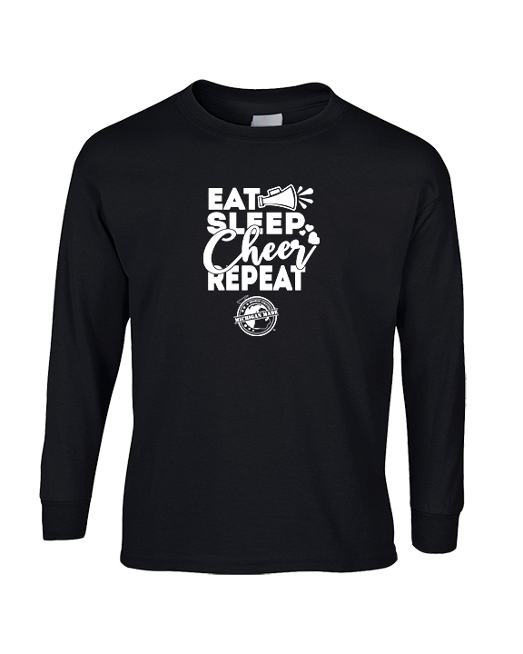 Michigan Made Advanced Athletics Cheer Eat Sleep Cheer - Mens Basic Cotton Long Sleeve