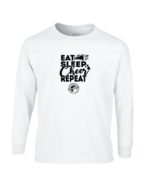 Michigan Made Advanced Athletics Cheer Eat Sleep Cheer - Mens Basic Cotton Long Sleeve