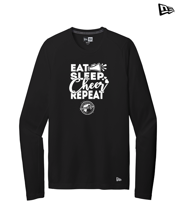 Michigan Made Advanced Athletics Cheer Eat Sleep Cheer - New Era Long Sleeve Crew