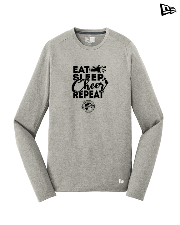 Michigan Made Advanced Athletics Cheer Eat Sleep Cheer - New Era Long Sleeve Crew