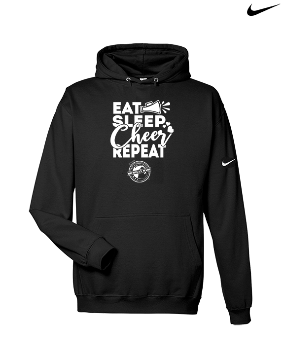 Michigan Made Advanced Athletics Cheer Eat Sleep Cheer - Nike Club Fleece Hoodie