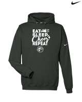 Michigan Made Advanced Athletics Cheer Eat Sleep Cheer - Nike Club Fleece Hoodie