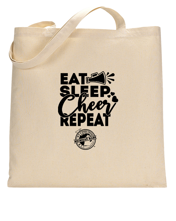 Michigan Made Advanced Athletics Cheer Eat Sleep Cheer - Tote Bag