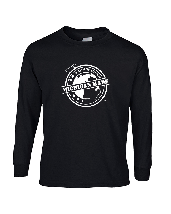 Michigan Made Advanced Athletics Logo - Mens Basic Cotton Long Sleeve