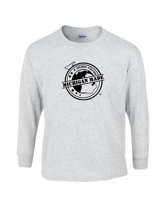 Michigan Made Advanced Athletics Logo - Mens Basic Cotton Long Sleeve