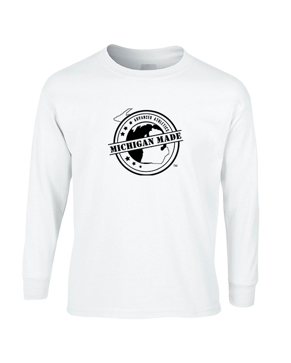 Michigan Made Advanced Athletics Logo - Mens Basic Cotton Long Sleeve