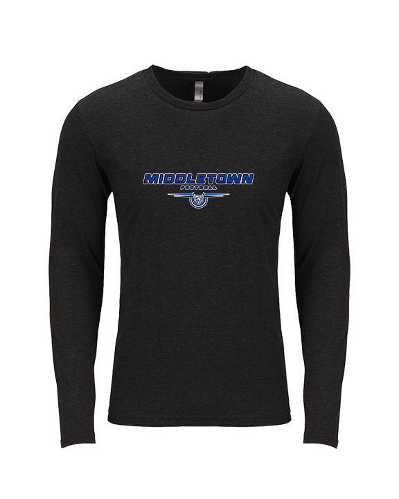 Middletown HS Football Design - Tri-Blend Long Sleeve