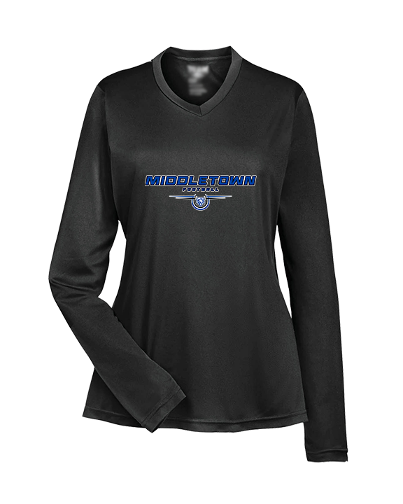 Middletown HS Football Design - Womens Performance Longsleeve