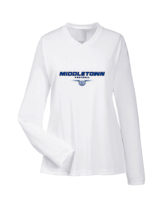 Middletown HS Football Design - Womens Performance Longsleeve