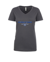 Middletown HS Football Design - Womens V-Neck