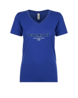 Middletown HS Football Design - Womens V-Neck