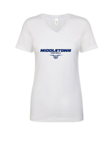 Middletown HS Football Design - Womens V-Neck