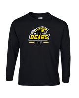 Mott Community College Baseball Logo Full BSBL - Cotton Longsleeve