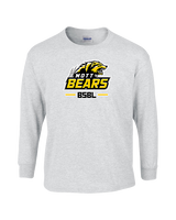 Mott Community College Baseball Logo Full BSBL - Cotton Longsleeve