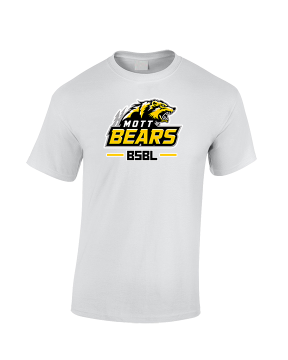 Mott Community College Baseball Logo Full BSBL - Cotton T-Shirt