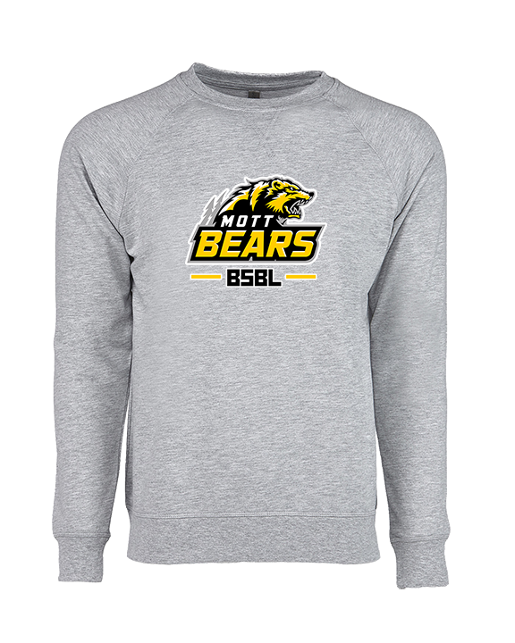 Mott Community College Baseball Logo Full BSBL - Crewneck Sweatshirt