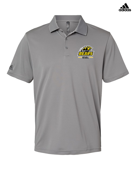 Mott Community College Baseball Logo Full BSBL - Mens Adidas Polo