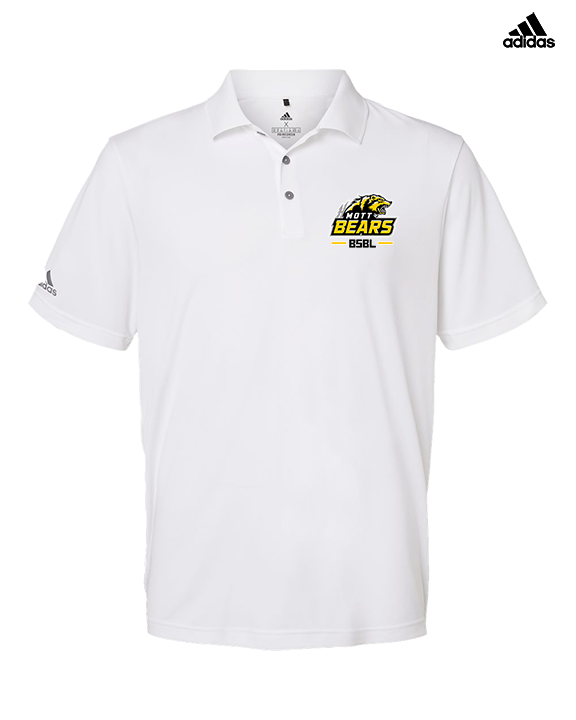 Mott Community College Baseball Logo Full BSBL - Mens Adidas Polo