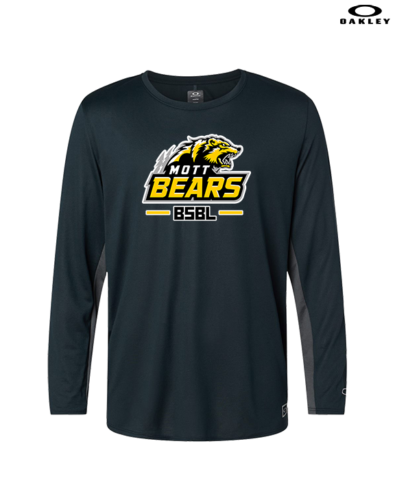 Mott Community College Baseball Logo Full BSBL - Mens Oakley Longsleeve