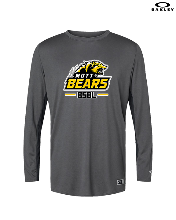 Mott Community College Baseball Logo Full BSBL - Mens Oakley Longsleeve