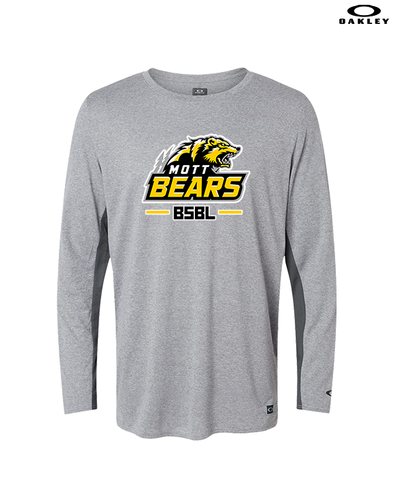 Mott Community College Baseball Logo Full BSBL - Mens Oakley Longsleeve