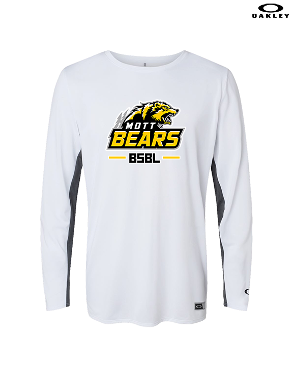 Mott Community College Baseball Logo Full BSBL - Mens Oakley Longsleeve