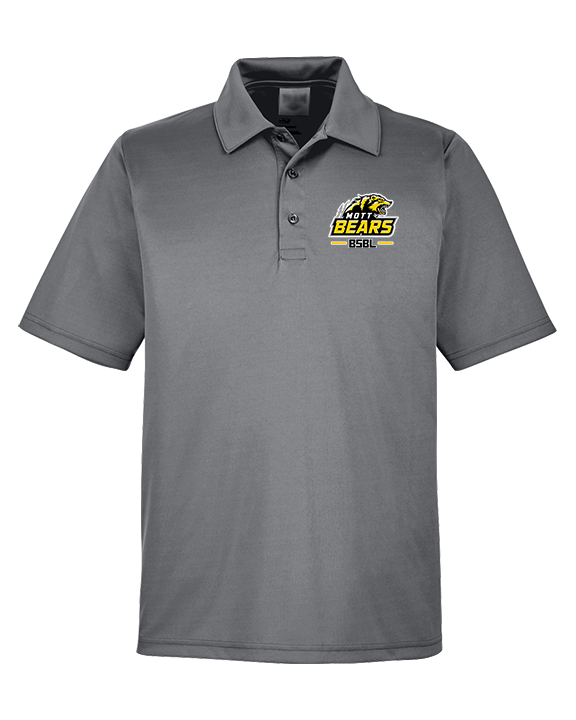 Mott Community College Baseball Logo Full BSBL - Mens Polo