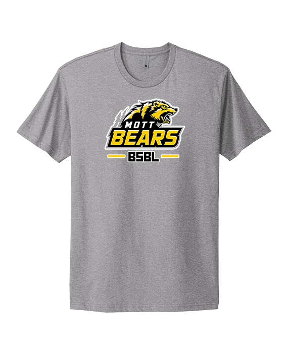 Mott Community College Baseball Logo Full BSBL - Mens Select Cotton T-Shirt